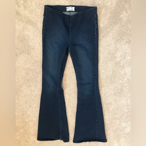 Free People size 28 stretch flare pants - Picture 3 of 13